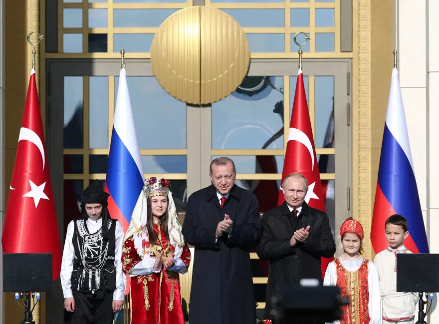 Cumhurbaşkanı Erdoğan ve Putin Beştepe'de Akkuyu Nükleer Santrali'nin temelini attı 3