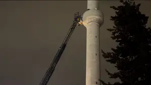 Beyoğlu'nda Molla Çelebi Camii'nde yangın