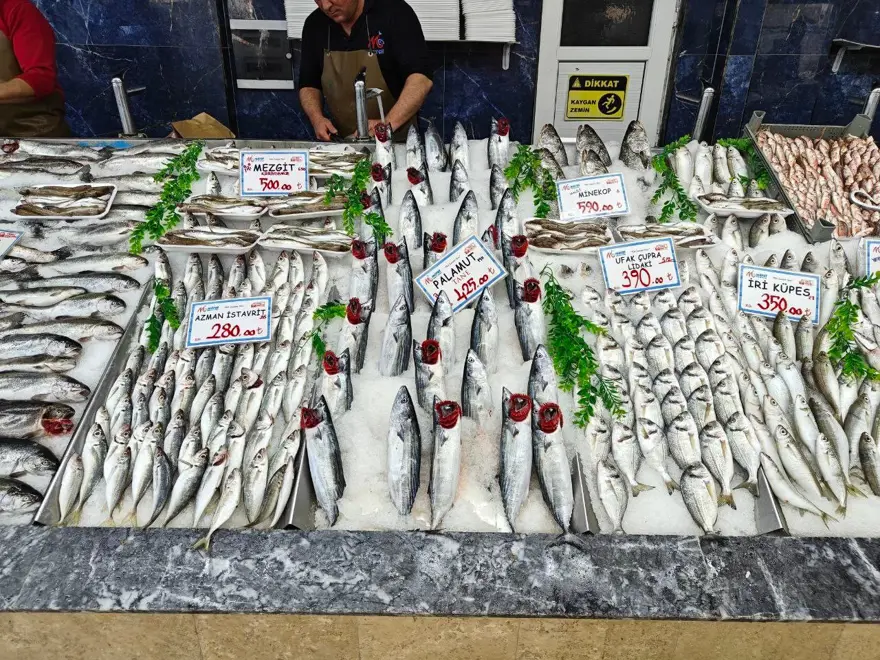 Tezgahlar şenlendi: 30'dan fazla çeşit balık var 1 Tezgahlar şenlendi: 30'dan fazla çeşit balık var 1