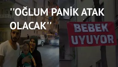 Araç gürültüsünden uyuyamayan oğlu için sokağa afiş astı