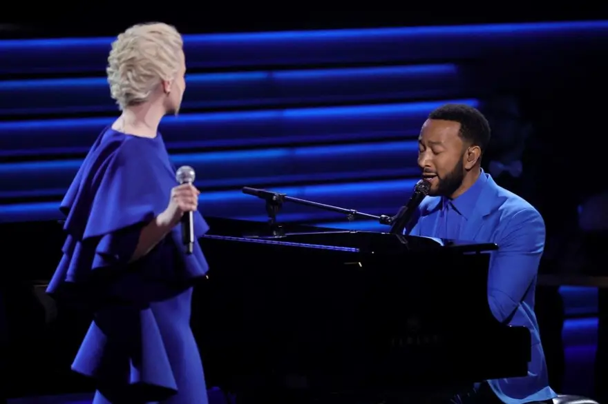 Ukrayna Devlet BaşkanıVolodimir Zelenski 2022 Grammy Ödülleri'nde konuştu 8