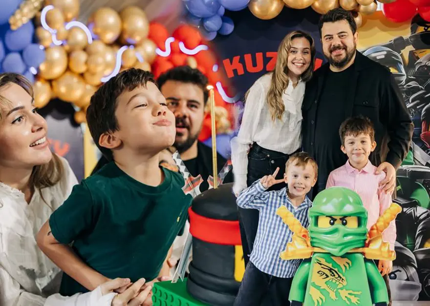 Berfu-Eser Yenenler'in oğlu Kuzey 6 yaşında: İşte doğum günü partisinden kareler 
