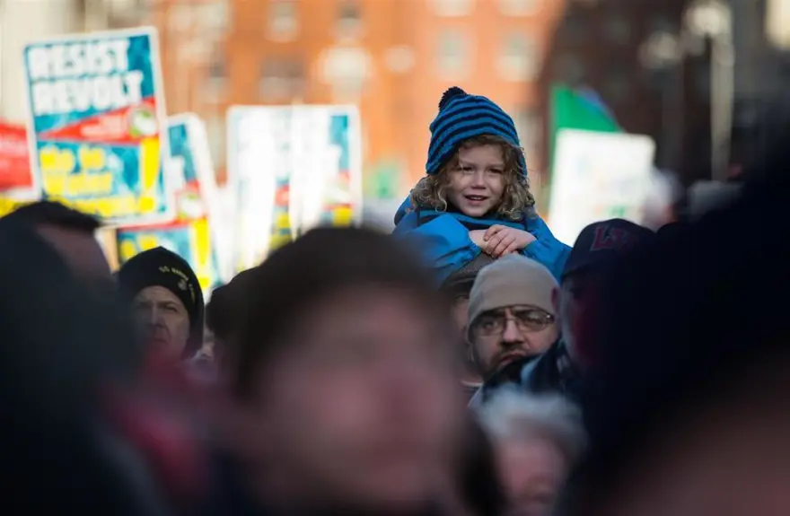İrlanda'da protestosu 7