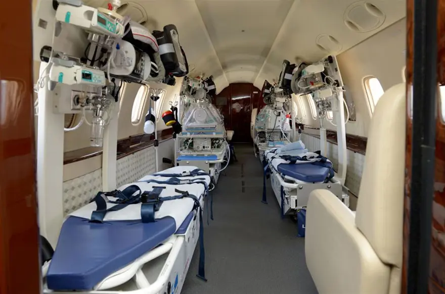 4 sedyeli ambulans uçağımız oldu! 2
