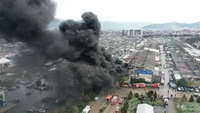 Bursa sanayi sitesinde yangın
