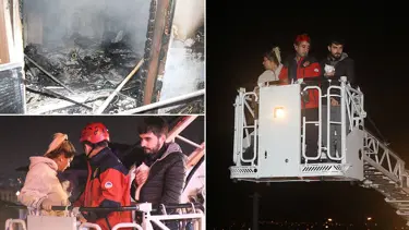 3 katlı binada çıkan yangın paniğe neden oldu