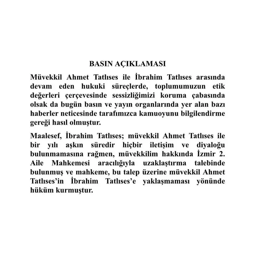 İbrahim Tatlıses'ten oğlu Ahmet'e uzaklaştırma kararı: İlk açıklama geldi 3