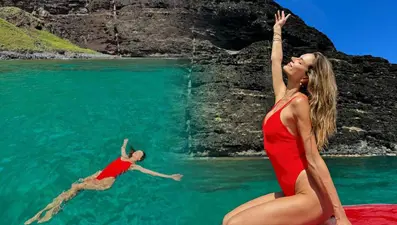 Victoria's Secret meleği Alessandra Ambrosio çocuklarıyla tatilde