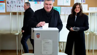 Hırvatistan'da halk sandık başında