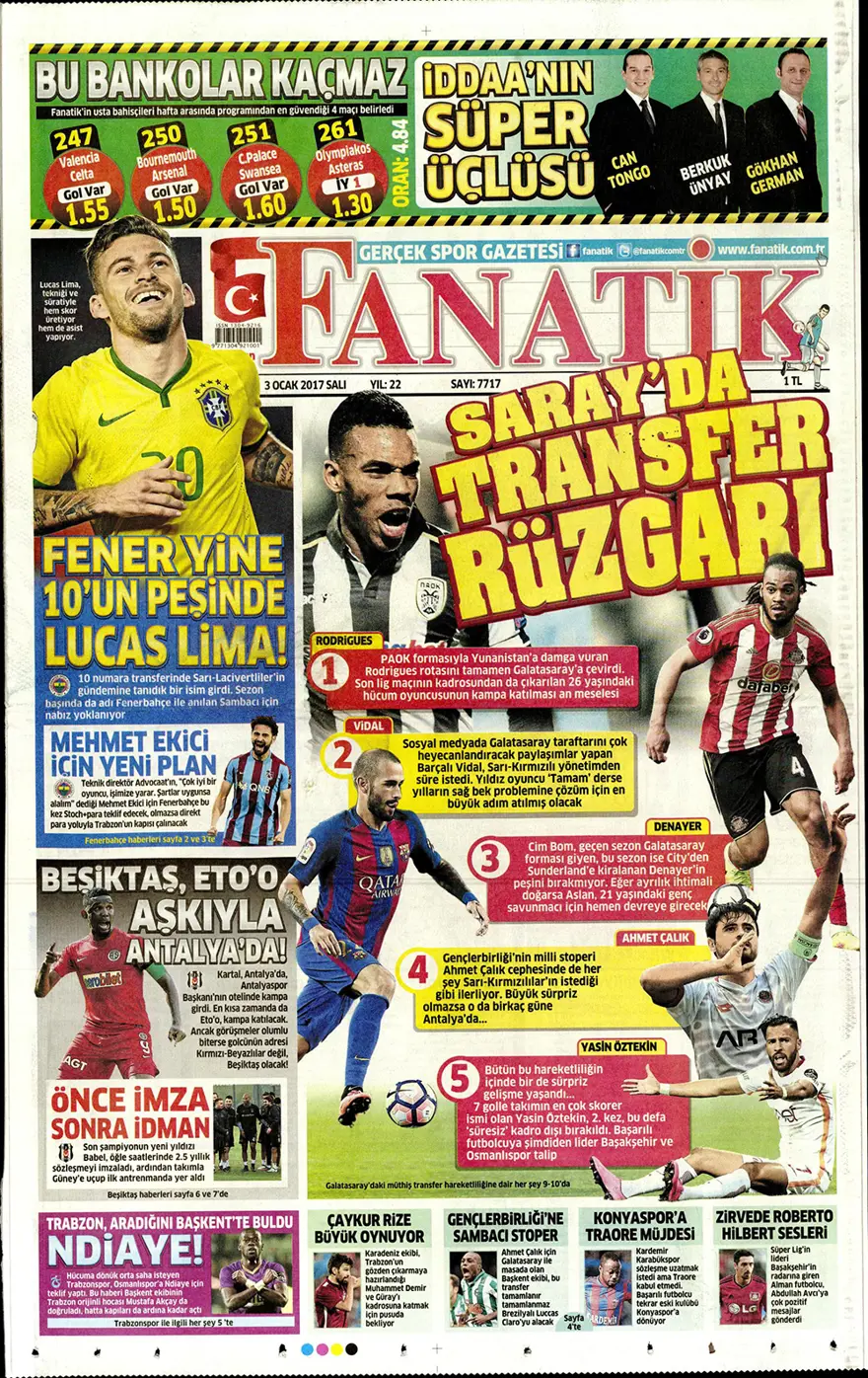 Günün gazete manşetleri - 3 Ocak 2016 19