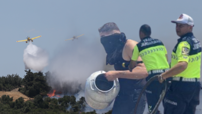 Dört şehirde orman yangını: Manisa'da bir mahalle tahliye edildi