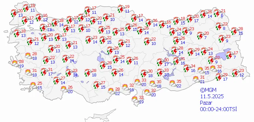 11 MAYIS PAZAR HAVA DURUMU 6 11 MAYIS PAZAR HAVA DURUMU 6