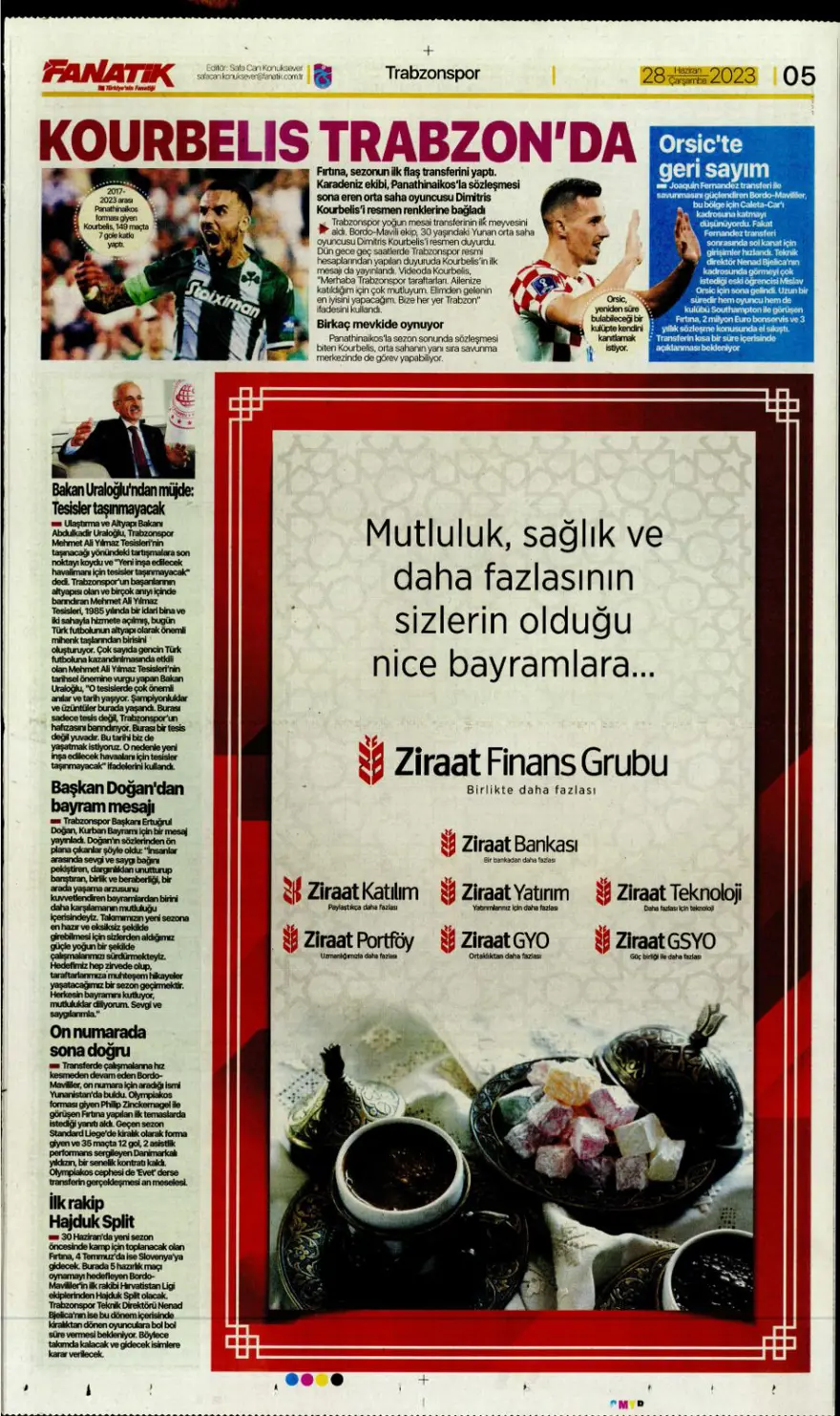 Günün spor manşetleri (28 Haziran 2023) 6