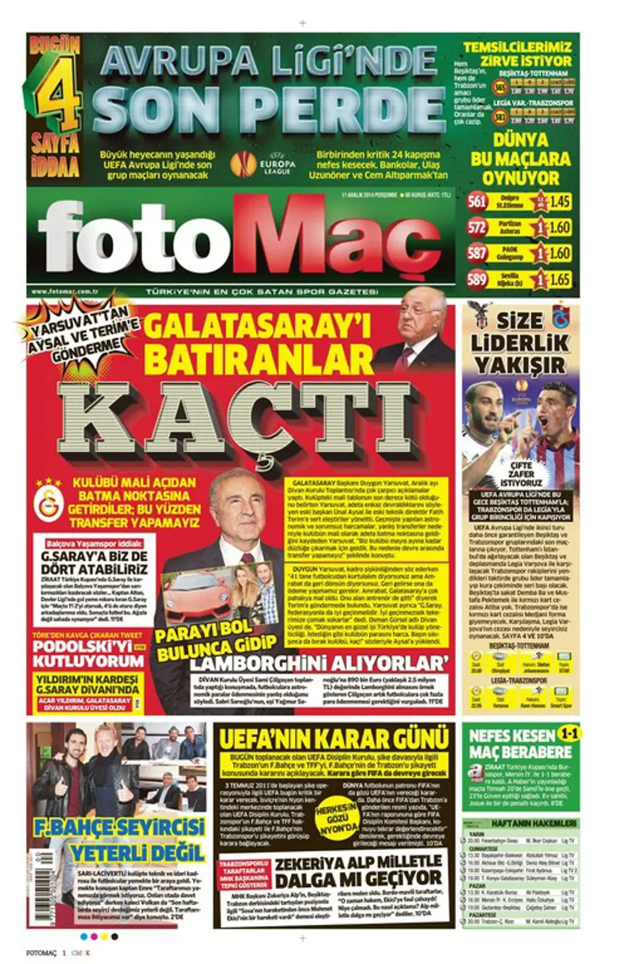 Günün gazete manşetleri 18