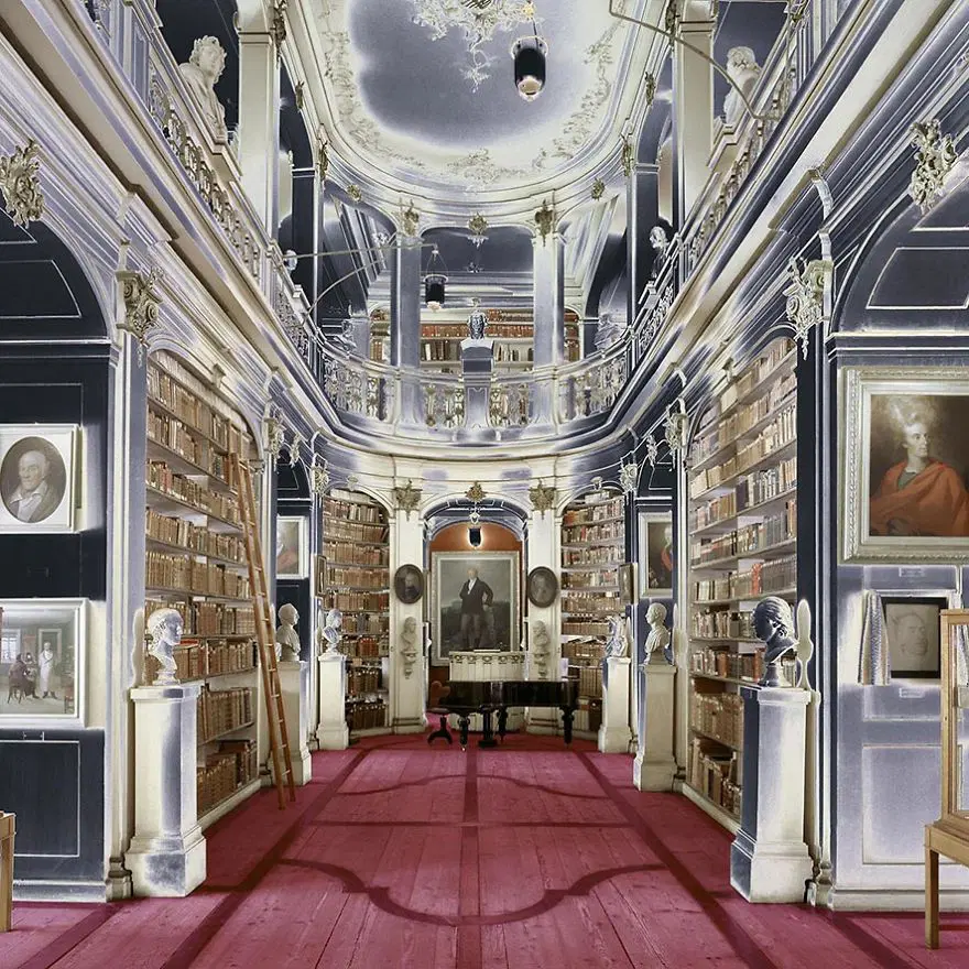 Düşes Anna Amalia Kütüphanesi, Weimar, Almanya 15