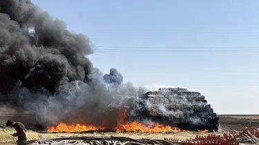 Mardin'de anız yangını