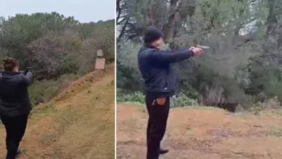 Ormanda atış talimi yapan muhtarlar ifadeye çağrıldı