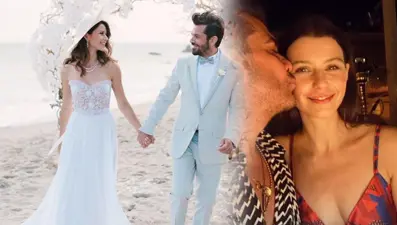 Beren Saat'ten evlilik yıl dönümü paylaşımı
