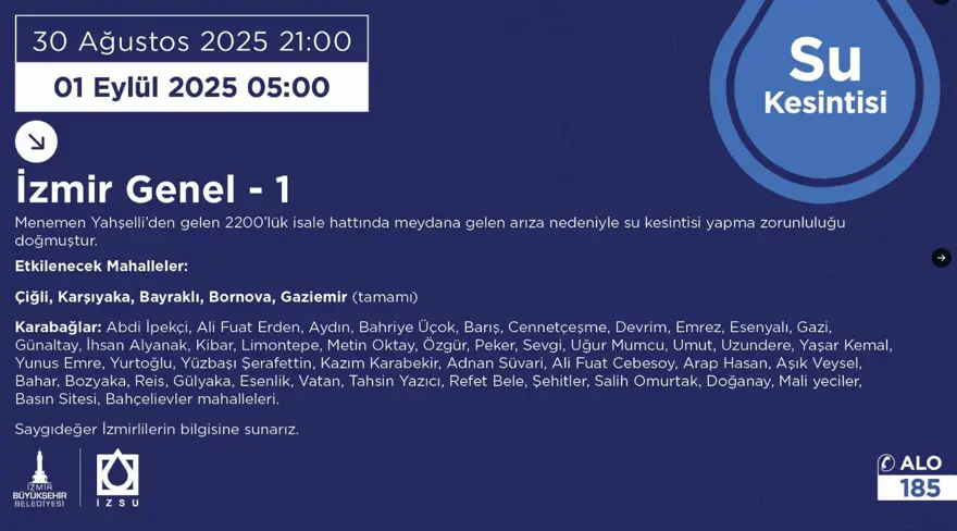 TAMAMI ETKİLENECEK İLÇELER HANGİLERİ? 2