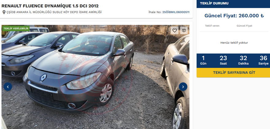 Kamu araçları 250 bin liraya satışta: Kamu araçları satış ihalesine nasıl girilir? (E-İhale giriş ekranı) 8