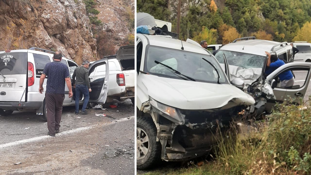 Artvin'de zincirleme kaza: 4 yaralı