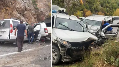 Artvin'de zincirleme kaza: 4 yaralı