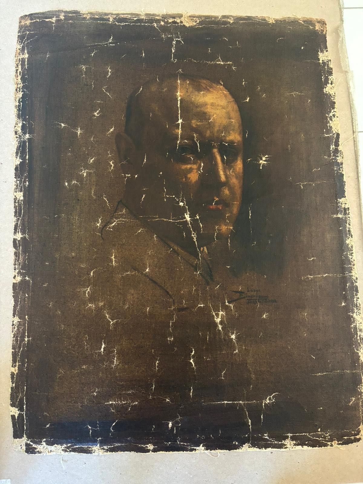 Ressam Lazar Binenbaum'a ait Benito Mussolini tablosu Türkiye'de satışa çıktı