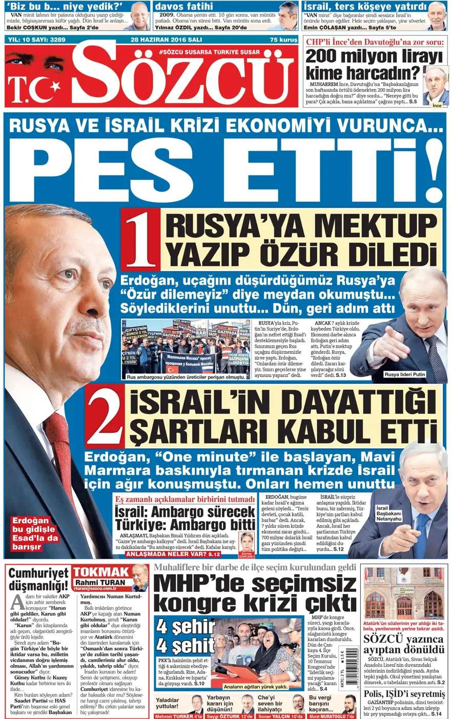 Gazete manşetleri (28.06.2016) 14