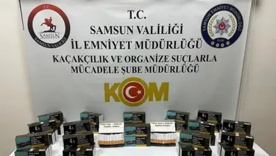 Samsun'da polisinden kaçak tütün operasyonu
