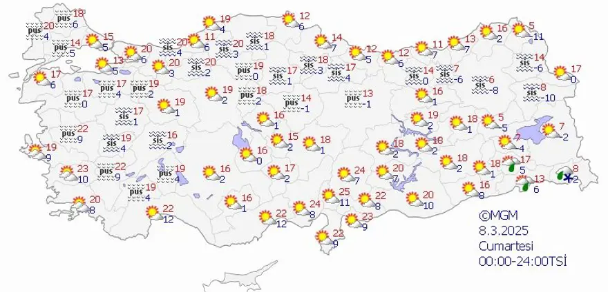 BÖLGELERDE HAVA DURUMU 2