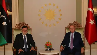 Libya Ulusal Hükümet Başkanı Serrac, Cumhurbaşkanı Erdoğan'la görüştü