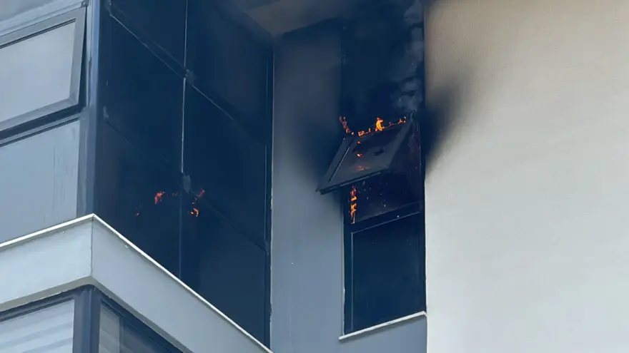 Alanya’da hukukbürosunda yangın 