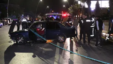 Kaza yapan otomobile motosiklet çarptı: 1 ölü, 1 yaralı