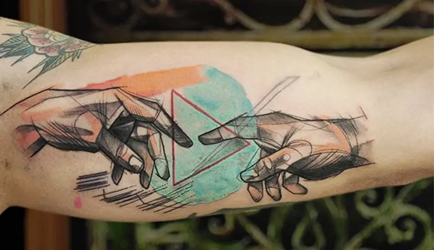 Klasikleşmiş resimlerin dövmeye dönüşmüş hali 10