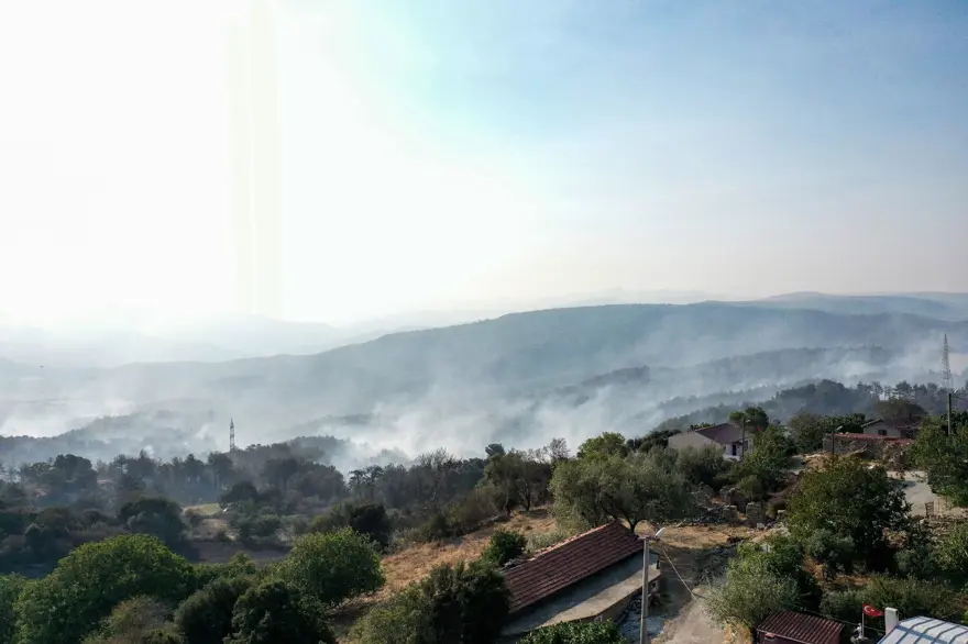 Çanakkale'de orman yangını kontrol altında 32