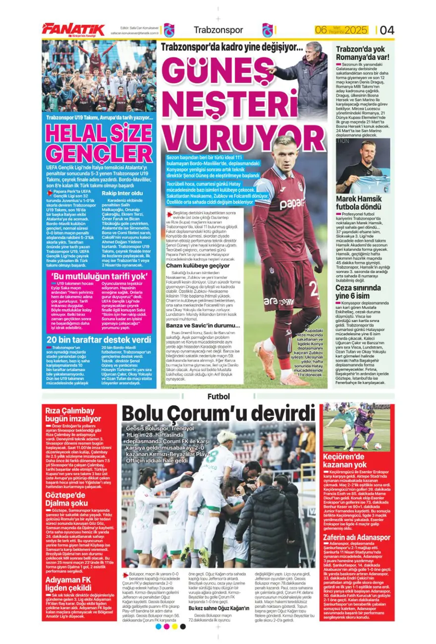 "Kadıköy'de bu işi bitirelim" (6 Mart 2025 spor manşetleri) 3