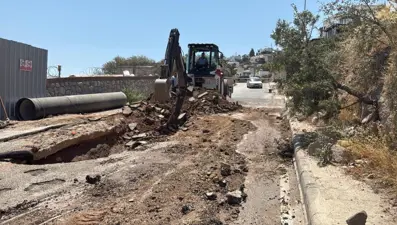 Bodrum'da ana su isale hattında patlama