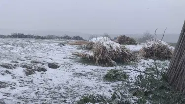 Osmaneli'nin yüksek kesimlerde kar yağışı etkili oldu