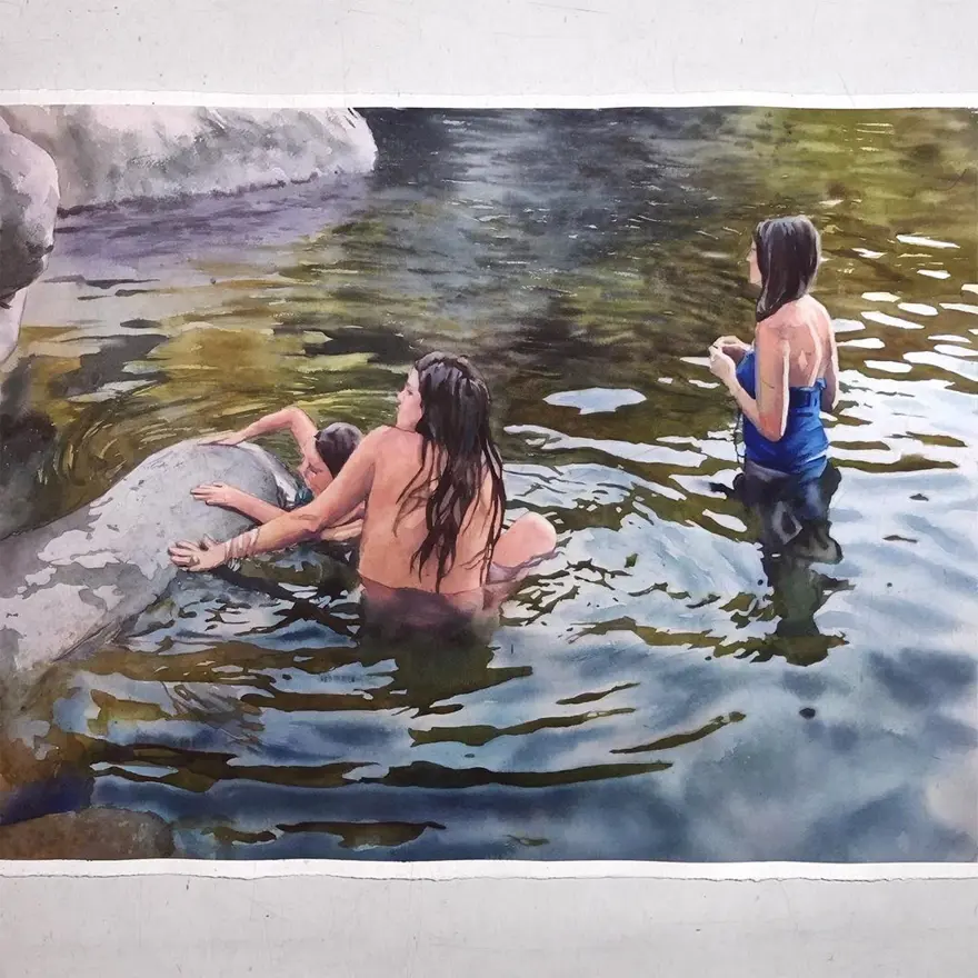 Gerçek gibi görünen sulu boya resimler 42