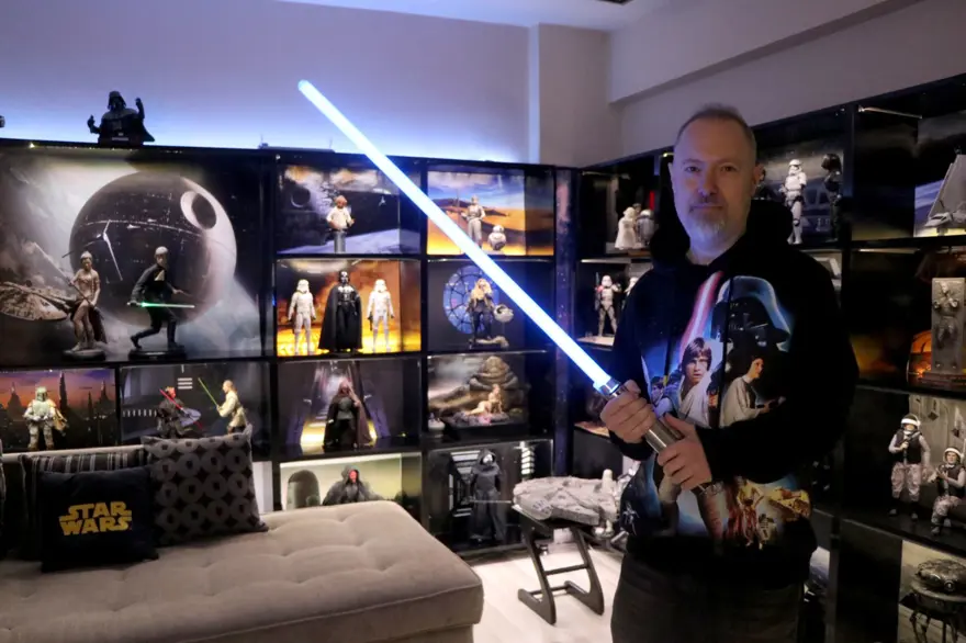 Evini Star Wars müzesine çevirdi 