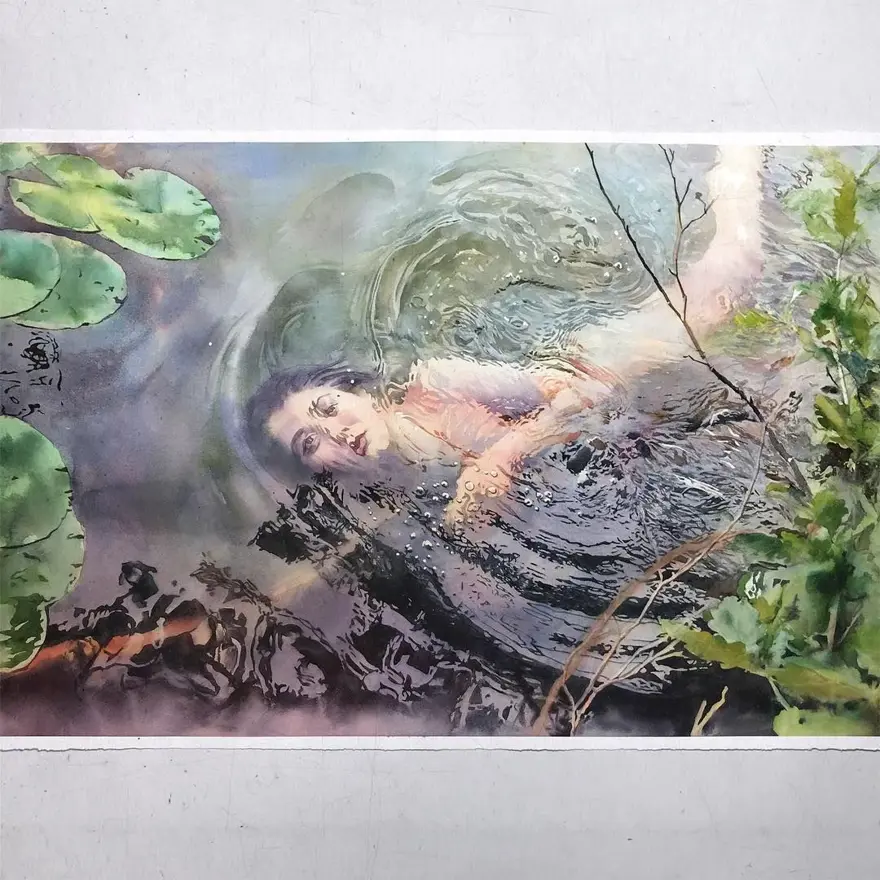 Gerçek gibi görünen sulu boya resimler 31