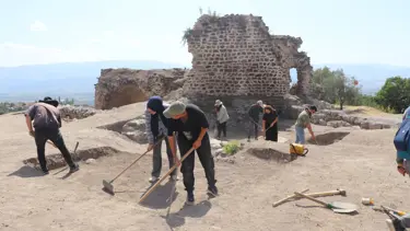 Anadolu'nun ikinci en büyük kalesinde kazı çalışmaları devam ediyor
