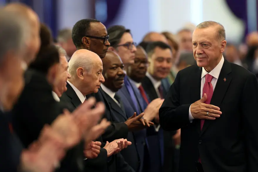 Cumhurbaşkanı Erdoğan için Beştepe'de tören 7