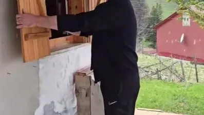 Belediye Başkanının evinde 'ayı' sürprizi