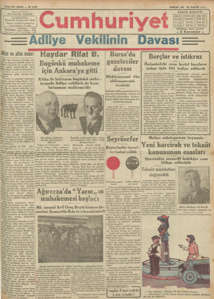 Tarihte bugünün gazete manşetleri (15 Mayıs) 21