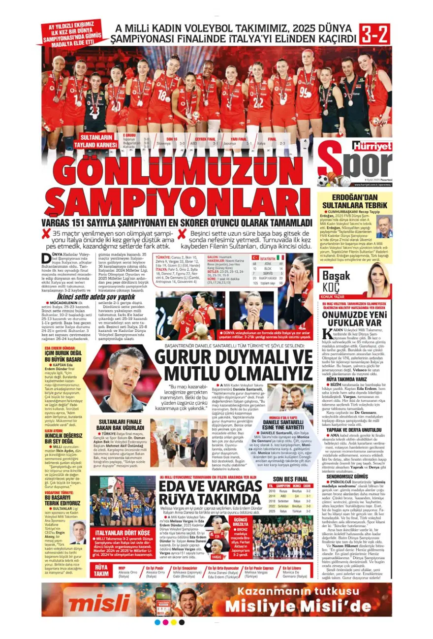 "Bozgun gecesi" (8 Eylül spor manşetleri) 6 "Bozgun gecesi" (8 Eylül spor manşetleri) 6