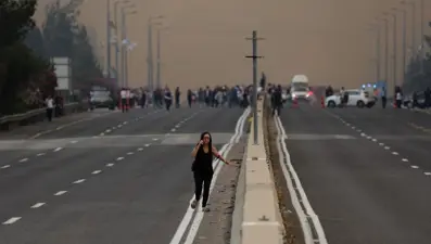 Kudüs'te yangın: Tel Aviv yolu kapandı, 16 kişi tedavi altında