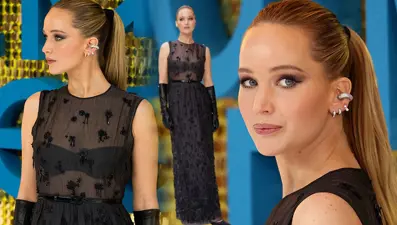 Jennifer Lawrence'ın transparan şıklığı