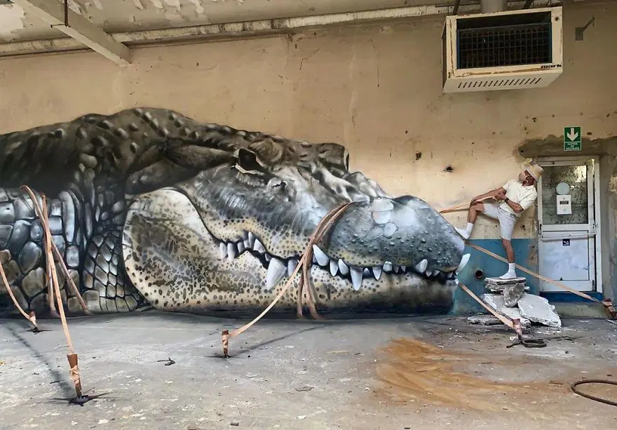 Fransız sokak sanatçısından 3 boyutlu grafitiler 9