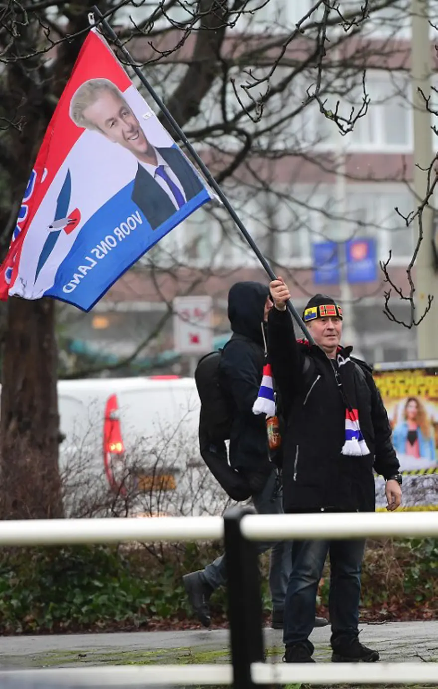 Irkçı lider Wilders'den Türkiye karşıtı gösteri 8